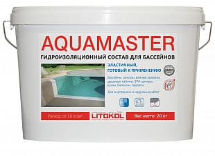 Гидроизоляция полимерная эластичная AQUAMASTER, 20 кг