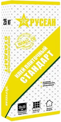 Клей для плитки СТАНДАРТ Русеан, 25 кг