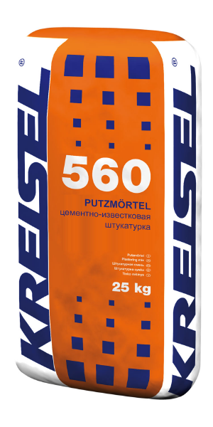 Цементно-известковая штукатурка PUTZMÖRTEL 560 Kreisel (Крайзель), 25 кг
