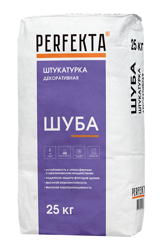 Штукатурка декоративная Шуба 2 мм Perfekta, 25 кг