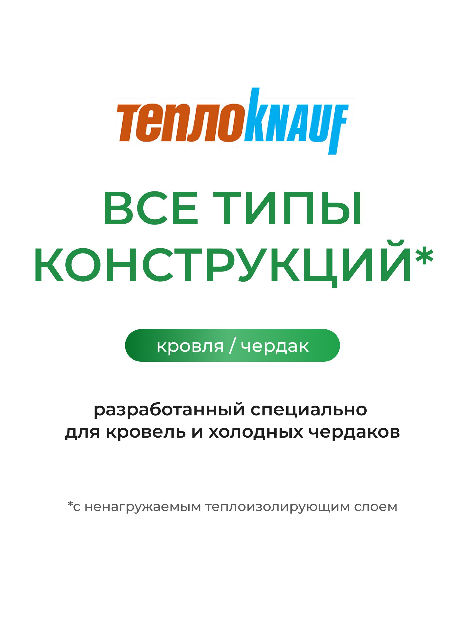 Утеплитель ТеплоКНАУФ для кровли 6148x1220x50, 15 м2 / 2 мата