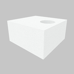 Газобетонный O-блок 375 мм 1d 160 мм