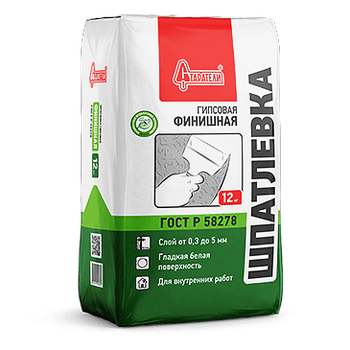 Шпатлевка гипсовая Финишная Старатели, 12 кг