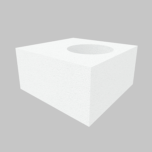 Газобетонный O-блок 375 мм 1d 250 мм