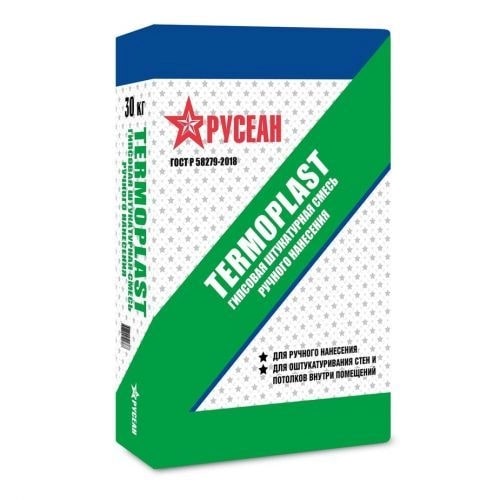 Гипсовая штукатурка ТЕРМОПЛАСТ Русеан, 30 кг