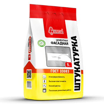 Штукатурка цементная Фасадная Старатели, 5 кг