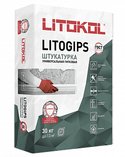 Гипсовая штукатурная смесь LITOGIPS, 25 кг