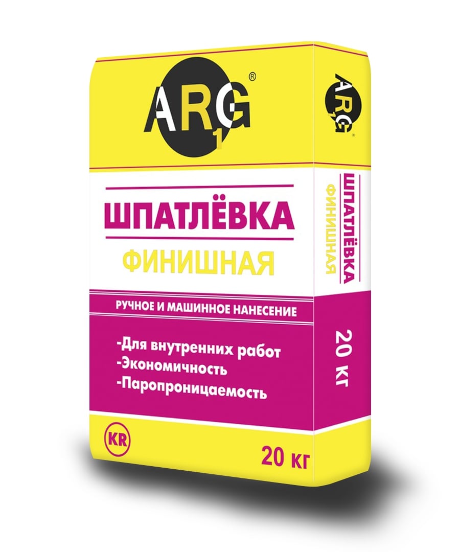 Шпатлевка гипсовая финишная ARG, 20 кг