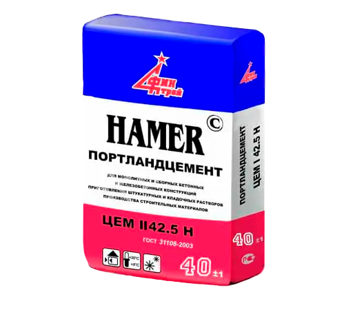 Цемент М-500 ЦЕМ II 42,5 Н Финстрой, 40 кг Цемент М-500 ЦЕМ II 42,5 Н Финстрой, 40 кг