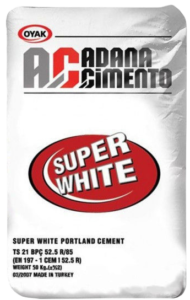 Белый цемент CEM I 52.5R «ADANA», 50 кг Белый цемент CEM I 52.5R «ADANA», 50 кг