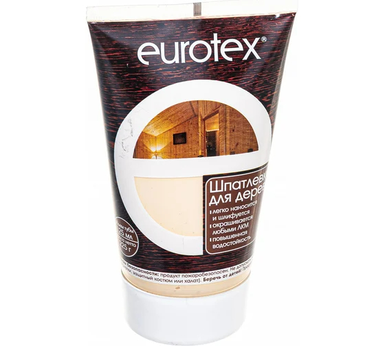 Шпатлевка по дереву Eurotex СОСНА 0,225 КГ