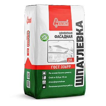 Шпатлевка цементная Фасадная Старатели, 20 кг