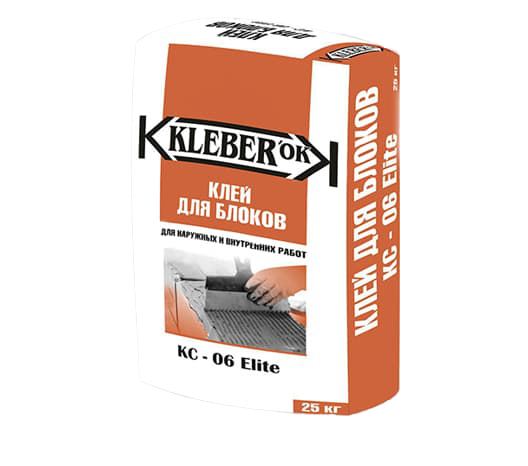 Клей для блоков Финстрой Elite KLEBER"OK КС-06, 25 кг