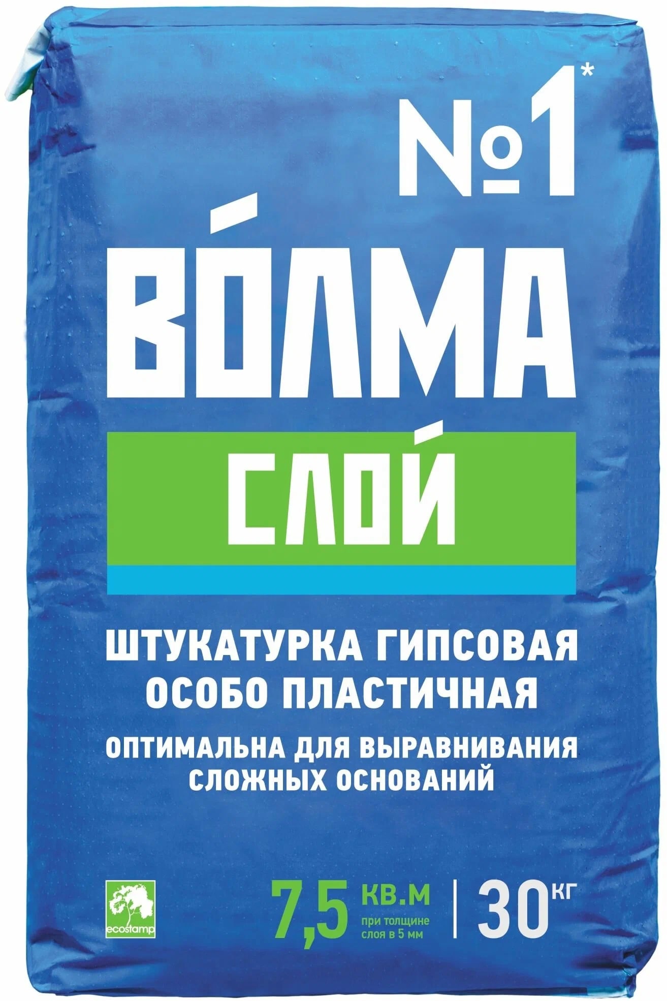 Штукатурка гипсовая "ВОЛМА-Слой", 30 кг