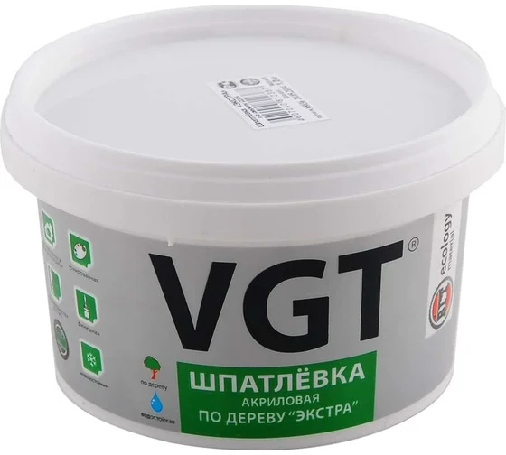 Шпаклевка по дереву Экстра Лиственница 1 кг VGT