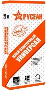 Клей для плитки УНИВЕРСАЛ Русеан, 25 кг