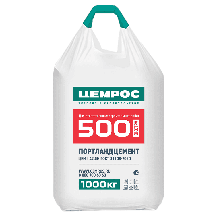 Цемент ЦЕМ 0 42,5Н Цемрос, 1000 кг Цемент ЦЕМ 0 42,5Н Цемрос, 1000 кг