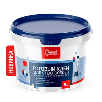 Готовый клей для стеклообоев и малярных стеклохолстов Старатели, 5 кг
