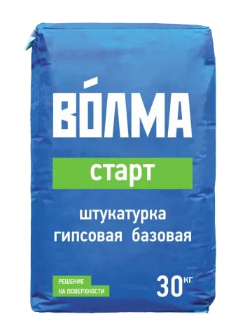 Штукатурка гипсовая ВОЛМА-Старт, 30 кг