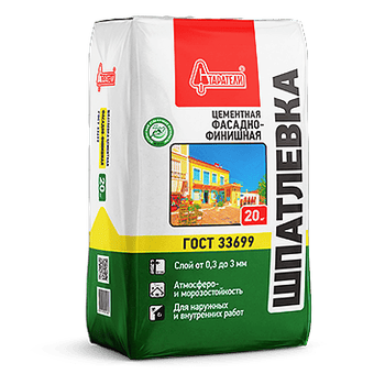 Шпатлевка цементная Фасадно-финишная Старатели, 20 кг