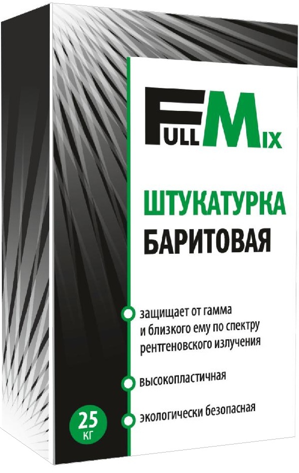 Штукатурка баритовая FullMiX ФулМикс, 25кг