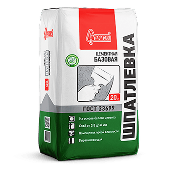 Шпатлевка цементная Базовая Старатели, 20 кг