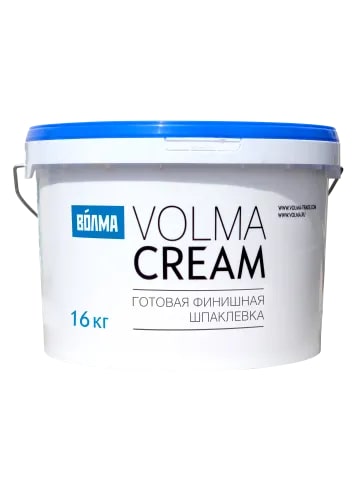 Готовая шпаклевка для финишного выравнивания "VOLMA-Cream", 16 кг