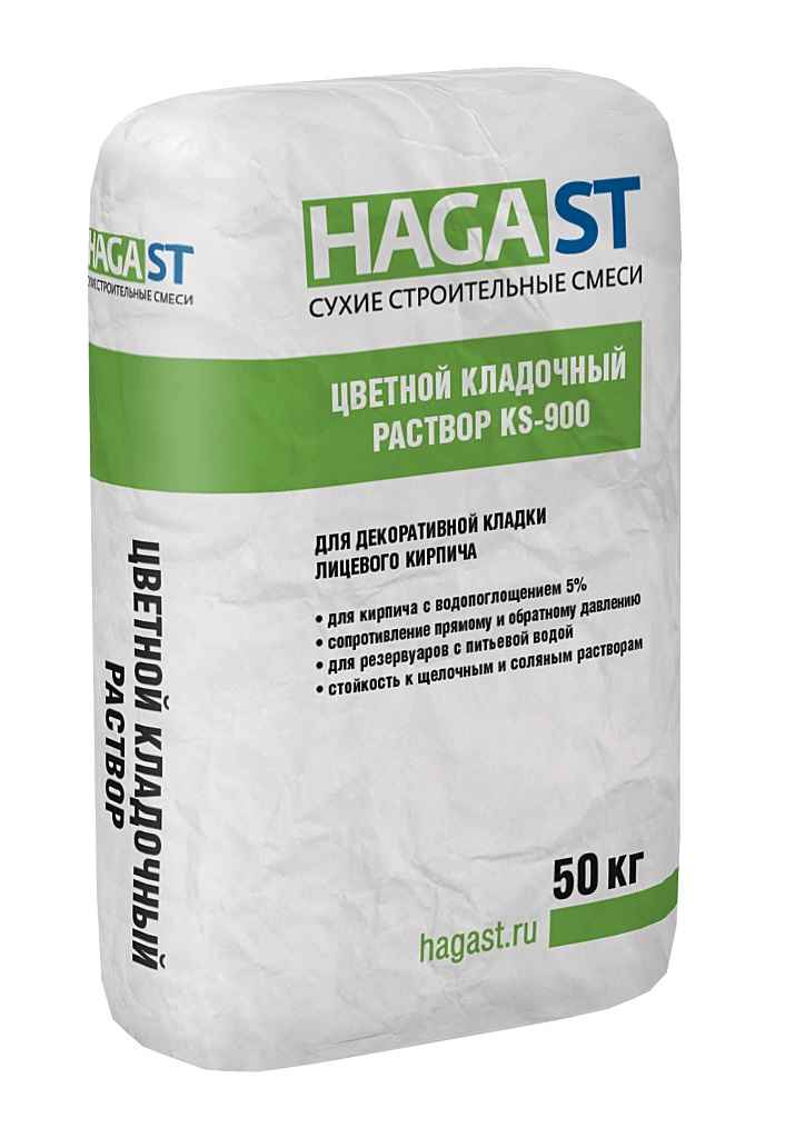Цветной кладочный раствор для декоративной кладки HAGAST KS-950, желтый, 50 кг