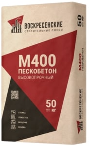 Пескобетон М400 (ЦПС) высокопрочный ВосСмеси, 50 кг