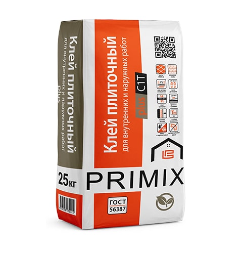 Плиточный клей PLUS Primix, 25кг